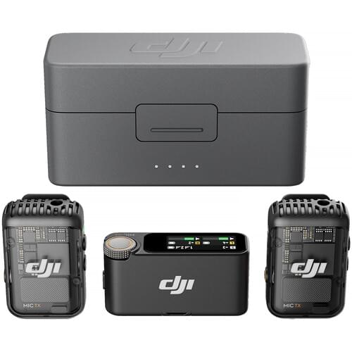 DJI Mic 2 Wireless Mic System with Built-In Recorder for Camera & Smartphone