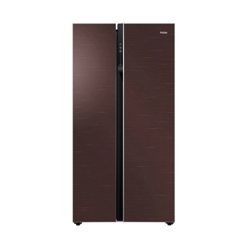 Haier HRF-622ICG 600 Liters Side-by-Side No Frost Refrigerator Chocolate Glass